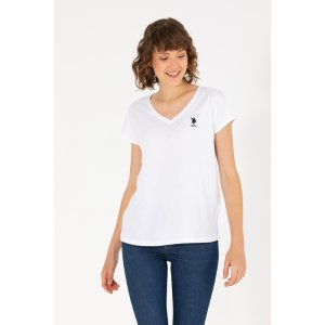 U.s. Polo Assn. Kadın Beyaz T-Shirt
